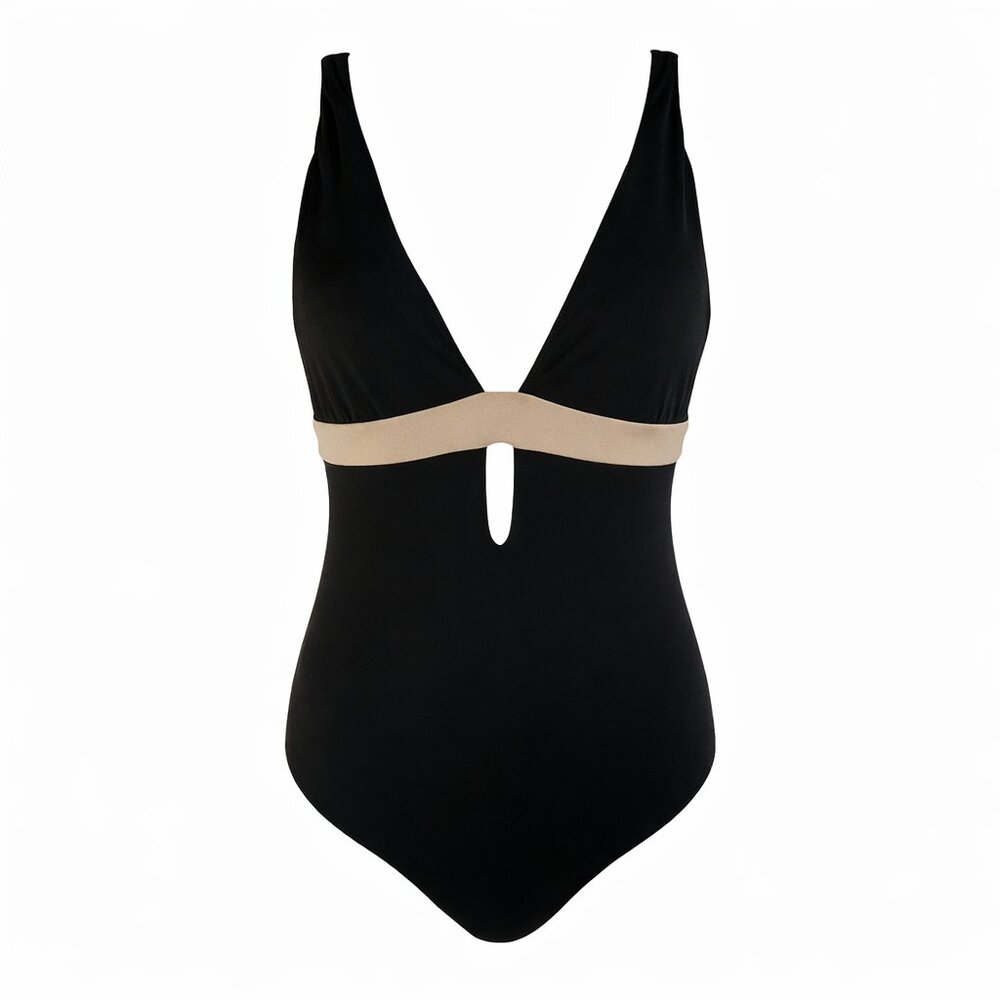 NWT Jets Australia Synergy Swimsuit Black/Nude, Size US 6 ($250 MSRP)